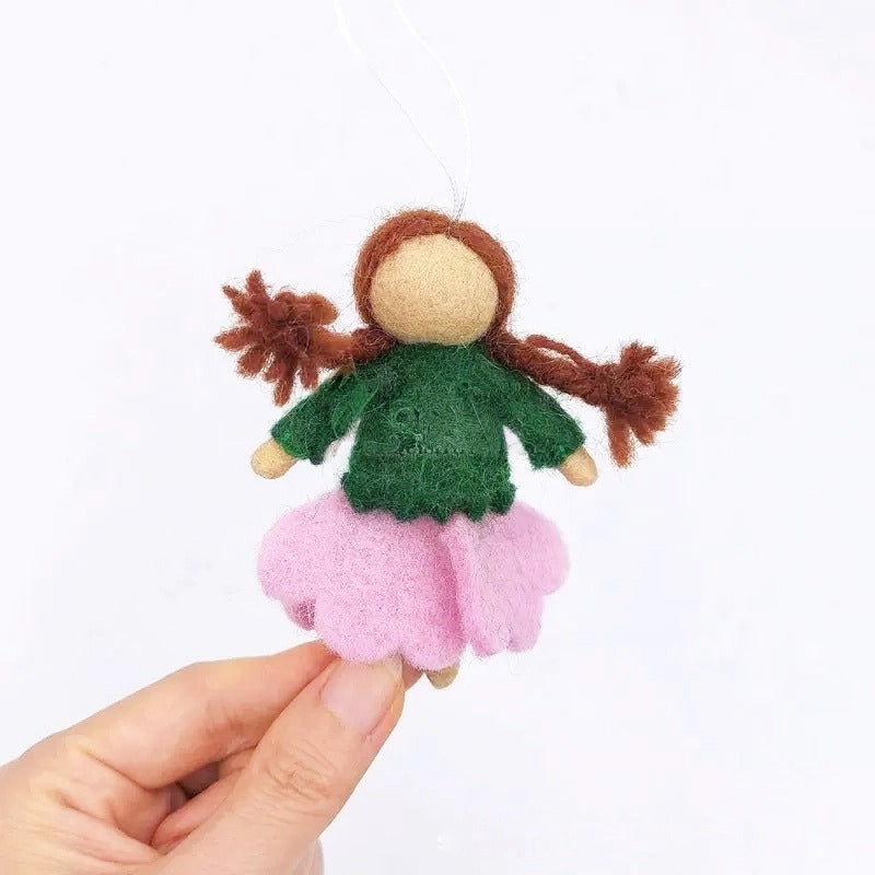 Handmade wool felt charm