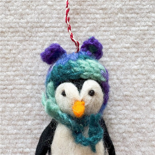 Handmade wool felt charm